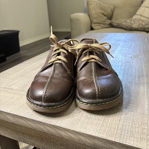 Dr. Martens Mens Size 12 #11232 Brown Leather Lace Up Oxfords Shoes Vintage 90s - Picture 4 of 13